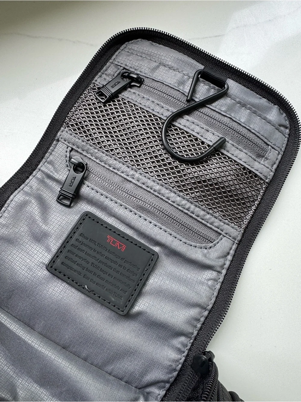 Tumi Black Men’s Toiletry Kit with MKH Patch